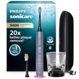 Philips Sonicare DiamondClean Smart 9400 spazzolino elettrico, spazzolino sonico con app, sensore di pressione, rilevamento della testina, grigio, modello HX9917/90