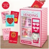 Valentine Boxes for Kids – Valentines Day Cards for Kids – Vending Machine Valentine Boxes with 25 Valentine Cards for Girls Boys Toddlers – Valentines Gifts for School Class Classroom Party Favors