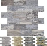 Art3d 3.5″ x 11.4″ x 0.18″ (Pack Of 10) Wall Panel Distressed Silvery Moon, Silver