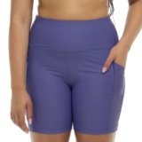 Spin Elastic Waist Hybrid Swim Short with UPF 50, 6″ Inseam Iris Blue