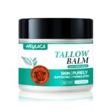 Heylaca Beef Tallow Honey Balm for Skin – Grass Fed Beef Tallow Honey Moisturizer for Face,Whipped Organic Unscented Fast Absorption Tallow Balm Infused with Manuka Beeswax Olive Oil