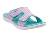Spenco Women’s Kholo Checkered, Teal/Pink, 12 Wide