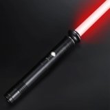 Tigoola Lightsaber with Metal Hilt, Rechargeable Light Saber, Durable PC Blade Tube, 12 Colors, FX Sounds, Flash on Clash, Smooth Swing, USB Cable Included, Kids Teens Adults Gift, Birthday Party Toy