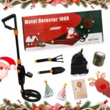 Metal Detector for Kid Waterproof 6.5″ Search Coil with LCD Display,High Accuracy Adjustable Metal Detector New Advanced DSP Chip Giftf for Kid Teenager