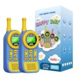 Ptnerbeh Walkie Talkies for Kids Toys: Toys for 3-12 Year Old Boys Girls – 22 Channels 2 Way Radio Toy with Backlit LCD Flashlight – 3 Miles Range for Outside/Camping/Hiking (2-Pack)