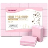 Mini Nail Buffer Blocks, 100/180 Grit Sponge Buffing Sanding Block File Manicure Tools Bulk 50Pcs (Pink)