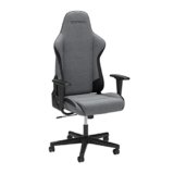 Respawn 110 Ergonomic Gaming Chair – Reclining Office Video Game Swivel Chair with Lumbar Support, Headrest, Heavy Duty, High Back, Racing Style Gaming Recliner Seat for Computer Gamer – Gray Fabric