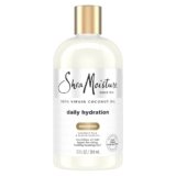 SheaMoisture Daily Hydration Shampoo for All Hair Types 100% Virgin Coconut Oil Sulfate-Free, 13 Oz