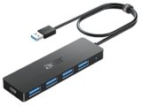 acer Hub USB 3.0 con 5 porte, Sdoppiatore Multi USB 3.0 Adattatore USB Alta velocità 5Gbps, Compatibile con MacBook PRO Air iMac Surface Laptop Chiave USB Disco Rigido Tastiera(60cm)
