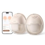 eufy S1 Tiralatte Elettrico Indossabile con Riscaldamento, Tecnologia HeatFlow Avanzata, OptiRhythm App, Aspirazione Clinica, Antigoccia, Mani Libere, Compatto e Silenzioso, Design Discreto