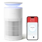 SwitchBot Purificatore D’aria Con App E Luce Notturna, CADR 400m³/h Fino A 83㎡, Filtro HEPA Rimuove 99.97% Di Muffa, Polvere, Polline, Modalità Sonno 20dB, Modalità Animali Per Famiglie Con Animali