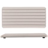 NiuYichee 2 PCS Water Absorbent Diatomite Coasters Rectangle, Grooved Design, Water Absorbing Stone Used for Hand Soaps & Plants & toiletries in The Modern Home