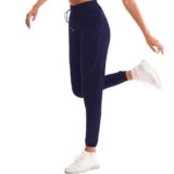 Stanpetix Joggers for Women with Pockets – Navy Sports Pants Sweatpants for Running Exercise (Navy,L)