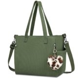 Aucuu Borsa a Tracolla in Velluto a Coste, Borsa Tote Bag Casual Grande, Borse a Tracolla da Donna Shopper Borse, per Scuola Shopping Viaggio Lavoro