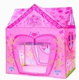 PLAY 10 Kids Princess Castle Pink Tent, Indoor/Outdoor Playhouse, 37 * 28 * 40 Inch, Big Enough for 2-3 Little Children