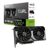 ASUS Dual GeForce RTX™ 5060 Ti 8GB GDDR7 OC Edition (PCIe 5.0, 8GB GDDR7, DLSS 4, HDMI 2.1b, DisplayPort 2.1b, 2.5-Slot Design, Axial-tech Fan Design, 0dB Technology, and More)