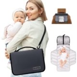 OUTTIP Small Diaper Bag – Lightweight, Spacious & with Portable Changing Pad – Little Baby Bag Perfect for Day Trips – Quick-Access Wipes Pocket & Dedicated Parents’ Organizer Gray