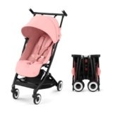Cybex Libelle 2 Travel pockit Baby Stroller – Lightweight Carry-On Travel Stroller for Airplane with One-Hand Recline, Compatible with CYBEX Car Seats, Candy Pink