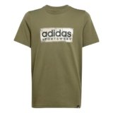 adidas CAMO LINEAR JUNIOR BOYS GRAPHIC TEE, T-shirt Bambino, olive strata,