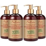 SheaMoisture Manuka Honey & Mafura Oil Conditioner with Fig Extract and Baobab Oil - Hydrate + Replenish, Shea Moisture Curly Hair Products to Nourish and Soften Hair, 13 Oz Ea (Pack of 4)