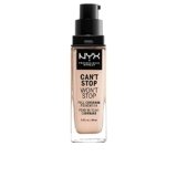 Nyx Professional Makeup Can’t Stop Won’t Stop 24-Hour Foundation (Light Porcelain, 30 ml)