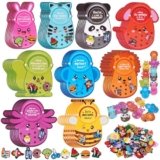 150PCS Valentines Day Cards Sets for Kids School Classroom, 50 PCS Cute Animal Valentine’s Cards with 100 PCS Shoe Charms Bulk Gifts for Kids Boys Girls, Kid’s Happy Valentines Day Exchange Cards