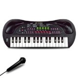 EKKBHKI 32 Keys Kids Piano Keyboard Toys, Multifunction Keyboard for Kids – Children Early Learning Educational Music Piano Toys for 3-8 Year Old Boys and Girls (Black)