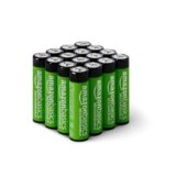Amazon Basics 16-Pack Rechargeable AA NiMH Batteries, 2000 mAh, 1.2V, Recharge up to 1000x Times, Pre-Charged