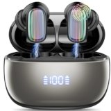 Conyat AI Cuffie Traduzione, Buletooth 5.4 Auricolari Traduzione con 164 Lingue/6 Modalità di Traduzione, Cuffie Traduttrici 3-in-1 con ENC Mics, Cuffie Bluetooth 5.4 per Viaggi/Affari/Studio, Nero