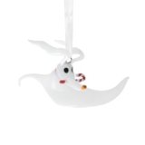 Hallmark Disney Tim Burton’s The Nightmare Before Christmas Zero with Candy Cane Christmas Ornament, Gifts for Disney Fans