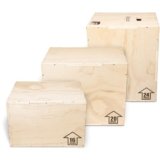 GoSports Fitness Launch Box | 3-in-1 Plyo Jump Box for Exercises of All Skill Levels, Natural