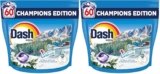 Dash Pods Detersivo In Capsule, 60 Lavaggi, Champions Edition, Cortina, Stella Alpina e Muschio Bianco, Pulito e Freschezza in 1 solo lavaggio