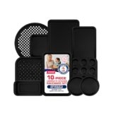Baking Set – 10 Piece – Deluxe Non Stick Black Coating Inside and Outside – Carbon Steel Bakeware Set – PFOA PFOS and PTFE Free by Bakken