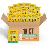 Hippeas Chickpea Puffs, Cheeze Variety Pack: Vegan White Cheddar, Nacho Vibes, 0.8 Ounce (Pack of 18), 3g Protein, 2g Fiber, Vegan, Gluten-Free, Crunchy, Plant Protein Snacks