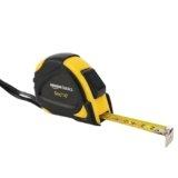 Amazon Basics metro per misurazione autobloccante, 5 m, con scala di precisione MID, Nero, Giallo