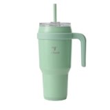 REDUCE 40 oz Stainless Steel Tumbler with Handle – Dual-Wall Vacuum Insulated Travel Mug, Sweat-Proof Lid & Reusable Straw – Keeps Drinks Cold for 24 Hrs, Fits Cupholders, Dishwasher Safe – Matcha