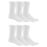 Dr. Scholl’s Mens Diabetes & Circulator – 4 6 Pair Packs Non-binding Comfort And Moisture Management Sock, White, 7-12 US