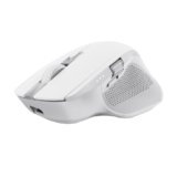 Trust Ozaa+ Mouse Wireless Bluetooth + 2.4GHz, Mouse Silenzioso Multi-dispositivo, Rotellina Laterale, 60% Plastica Riciclata, Bluetooth Ricaricabile Laptop PC Computer Windows Mac – Bianco