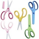 4Pcs Scissors with Cover, Safety Scissors for Students, Medium Craft Shears, Multicolored