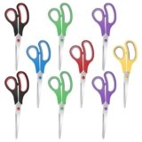 Xnluothsk 9 Packs 8″ Sewing Craft Scissors Bulk,Multipurpose Heavy Duty Sharp Paper Scissors,Stainless Steel Shears for Home Office Student Teacher Supplies