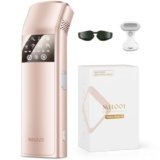 25J Epilatore laser IPL con Triplo Impulso, zaffiro ghiaccio indolore a 3 °C, Epilazione laser definitiva, 999900 impulsi di Luce Pulsata, per Uomo Donna, Ascelle Bikini Corpo,Idea Regalo(oro)