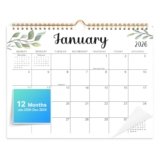 Comix 2026 Wall Calendar 11×8.5 Inch -12 Month Jan to Dec 2026, Calendar Monthly Planner with Large Writing Blocks, Thick 120GSM Paper for Home & Office Planning
