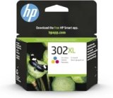 HP 302XL Tricromia, F6U67AE, Cartuccia Originale da 330 Pagine, Alta Capacità, Compatibile con Stampanti DeskJet 1110, 2130, 3630, Envy 4520, OfficeJet 3830, 4650, 5220, e 5230