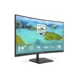 Philips 241E1SCA 24″ Gaming Monitor Curvo Freesync 75 Hz LED VA FHD, 4ms, 3 Side Frameless, Casse Audio Integrate, Low Blue Mode, Flicker Free, HDMI, VGA, VESA, Nero