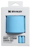 STANLEY Quencher Boot and Straw Cover Cap | Anti-Slip Silicone Protector for 40 oz Tumbler with Handle | Accessory Set for Stainless Steel Drinking Cup | BPA-Free | Sky