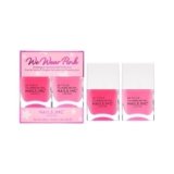 Nails Inc Be Your Inc.redible Self We Wear Pink Nail Polish Duo, Long Lasting, Glossy Nail Color, Bubblegum Scented, Airy Dry, Full Coverage, Chip Resistant, Salon Quality Manicure, 2 Piece Set