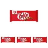 KITKAT Classic Wafer ricoperto di Cioccolato al Latte, 3 Snack da 41,5g (124,5g) (Confezione da 4)