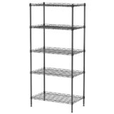 FIOCNOLE 5 Tier Standing Metal Wire Shelving Unit, Adjustable Height, Storage Shelf Units for Laundry Bathroom Kitchen Pantry Closet (11.6″ D x 21.2″ W x 49″ H inches, Black)
