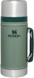 Stanley Classic Legendary Large Food Jar 1.0 qt | Vacuum Insulated Food Container | Wide Mouth Screw On Lid | Packable for Travel | Stainless Steel with Leakproof Lid | BPA-Free | Hammertone Green