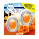 Febreze Small Spaces Air Freshener, Odor-Fighting, Plug In Alternative, Air Fresheners for Home and Bathroom and Kitchen, Closet Air Fresheners, Hawaiian Aloha Scent, 2 Count
